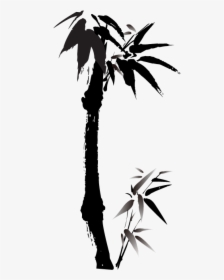 Ink Bamboo Vector Png Download - Ve Hinh Cay Tre, Transparent Png, Transparent PNG