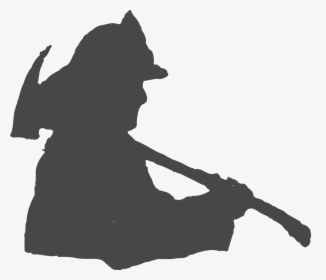 Fire Hat Silhouette - Black Silhouette Of Firefighter, HD Png Download, Transparent PNG