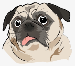 Pug - Pug Dog Vector Art, HD Png Download, Transparent PNG