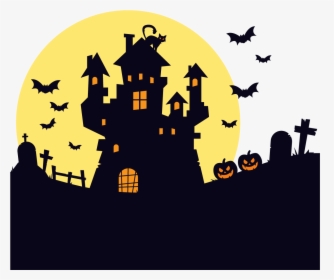 Kansas Pumpkin Pie Scary Maze Prank Falling Balls Stickman - Silhouette Halloween Haunted House, HD Png Download, Transparent PNG