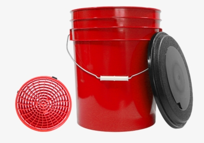 Mtm Red 5 Gallon Bucket, Lid, And Dirt Lock Grid - Circle, HD Png Download, Transparent PNG