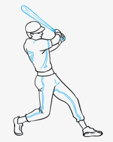 Drawing Sports Baseball - College Baseball Drawing, HD Png Download, Transparent PNG