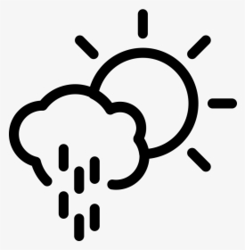 Hot And Cold Icon - Rain And Sun Icon, HD Png Download, Transparent PNG