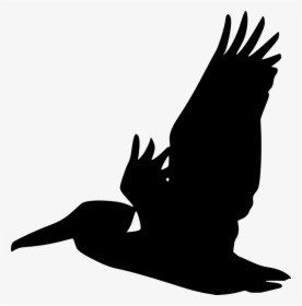 Pelican Bird Silhouette Clip Art - Pelican Silhouette Clip Art, HD Png Download, Transparent PNG