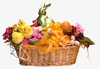 Download Easter Basket Png Transparent 230 - Easter Egg Basket Png, Png Download, Transparent PNG
