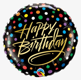 Happy Birthday Black Balloon, HD Png Download, Transparent PNG