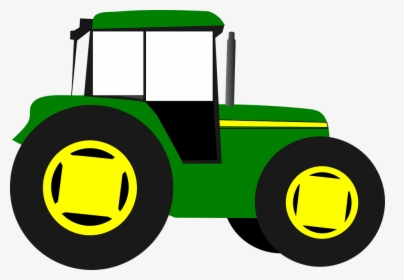 Tractor, Trekker, Farm, Green, Yellow, Agriculture - Tractor Clipart, HD Png Download, Transparent PNG