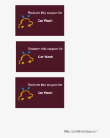 Car Wash Coupon Template 15 Free Free Car Wash Ticket - Blank Free Car Wash Coupon, HD Png Download, Transparent PNG