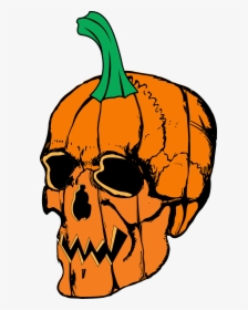 Spooky Halloween Skull Clipart, HD Png Download, Transparent PNG