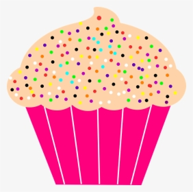 Cupcake, Decorations, Hundreds And Thousands, Pink - Cupcakes Art And Craft, HD Png Download, Transparent PNG