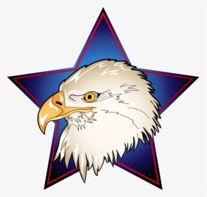 Eagle Head In Blue Star Transparent Png Clip Art Image - Eagle Clipart Images Logo, Png Download, Transparent PNG