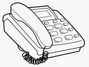 Phone Clipart Black And White - Clip Art Black And White Telephone, HD Png Download, Transparent PNG