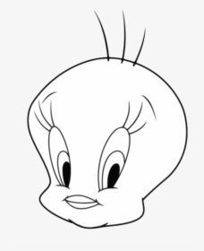 Transparent Tweety Bird Png - Tweety Bird Head Drawing, Png Download, Transparent PNG