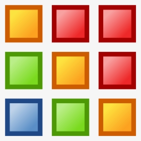 Squares Clipart Colored - Clip Art Squares, HD Png Download, Transparent PNG