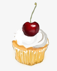 Muffin Cupcake Tartlet Free Picture - Cherry On Top Transparent, HD Png Download, Transparent PNG