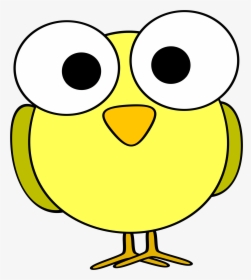 Clipart Birds Head - Big Eye Small Eye Cartoon, HD Png Download, Transparent PNG