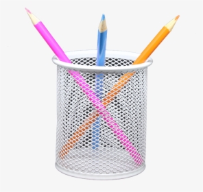 Pencil, Holder, Png, Coloured, Draw, Sketch, Art, Color - Transparent Background Pencil Holder Png, Png Download, Transparent PNG
