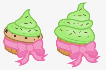 Mlp Food Vector - Pink And Green Cupcake Cutie Mark, HD Png Download, Transparent PNG