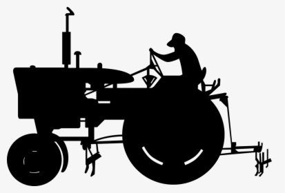 John Deere Tractor Agriculture Black And White Clip - Agriculture Black And White Art, HD Png Download, Transparent PNG