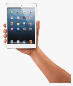 Hand Holding Ipad Tablet - 7 Inch Apple Tablet, HD Png Download, Transparent PNG