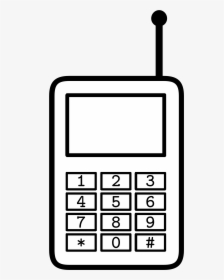 Cell Phone Clipart Black And White Free Clipart - Cellphone Clipart Black And White, HD Png Download, Transparent PNG