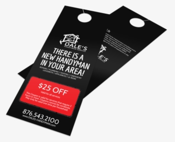 Dale S Handyman Discount Door Hanger Template Preview - Flyer, HD Png Download, Transparent PNG