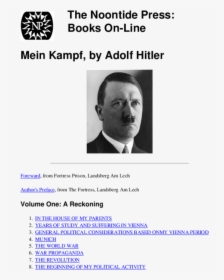Transparent Mein Kampf Png - Hitler, Png Download, Transparent PNG