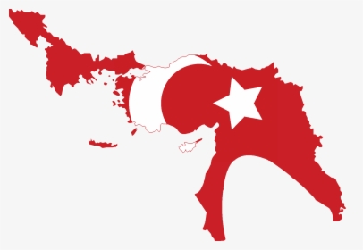Flag Map Of Ottoman Empire - Ottoman Empire Flag Map, HD Png Download, Transparent PNG