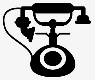 Vintage Phone Transparent Png - Old Phone Icon Png, Png Download, Transparent PNG