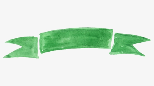 Banner Png Green - Green Watercolor Banner Png, Transparent Png, Transparent PNG