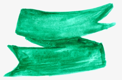 Watercolor Banner Green - Cucumber, HD Png Download, Transparent PNG