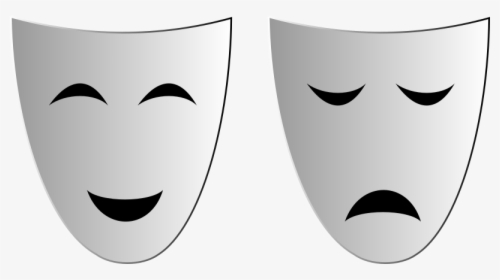 Source - Openclipart - Org - Report - Theater Masks - Mascara De Cara Feliz, HD Png Download, Transparent PNG