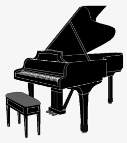 free piano clipart black and white