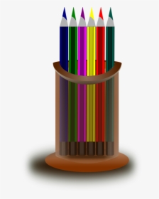 Pencil With Stand - Pencils In A Stand, HD Png Download, Transparent PNG
