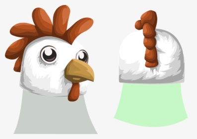 Flightless Bird,head,water Bird - Chicken, HD Png Download, Transparent PNG