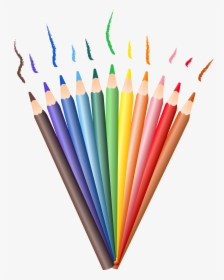 Colored Pencil Drawing Clip Art - Colored Pencils Clipart Transparent, HD Png Download, Transparent PNG