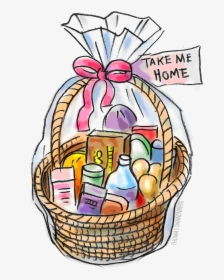 Thanksgiving Raffle Basket Clipart - Gift Baskets Clip Art, HD Png Download, Transparent PNG
