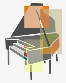 Vector Illustration Of Grand Piano Keyboard Musical - Fortepiano, HD Png Download, Transparent PNG