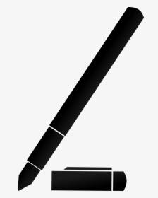 Clip Art Pencil Silhouette - Pen Black Vector Png, Transparent Png, Transparent PNG