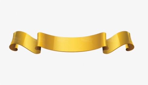Curled Golden Ribbon, HD Png Download, Transparent PNG