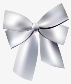 Property,fashion Accessory,bow Art,graphics - Silver Grey Ribbon Png, Transparent Png, Transparent PNG