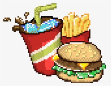 Fast Food Maker - Junk Food Pixel Art, HD Png Download, Transparent PNG