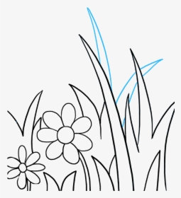 How To Draw A Butterfly Garden - Drawing Of Butterfly In The Garden, HD Png Download, Transparent PNG