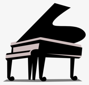 Vector Illustration Of Grand Piano Keyboard Musical - Piano Illustration, HD Png Download, Transparent PNG