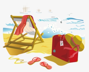 Beach Vacation Summer Euclidean Vector - Summer Beach Icon Png, Transparent Png, Transparent PNG