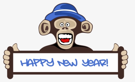 Humor, Feliz Año Nuevo, Mono Fondo De Pantalla Y Fondo - Monkey New Year 2019, HD Png Download, Transparent PNG
