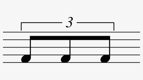 Eighth Note Triplets - Triplet Eighth Notes, HD Png Download, Transparent PNG