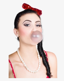 Girl Blowing Bubble Gum, HD Png Download, Transparent PNG