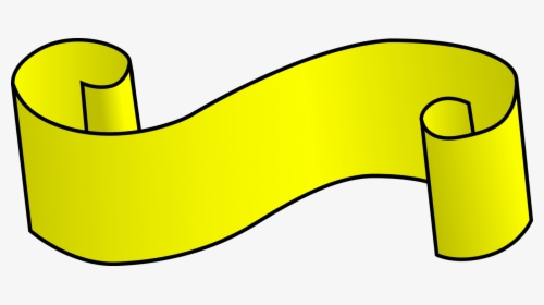 Area,yellow,shoe - Scroll Clip Art, HD Png Download, Transparent PNG