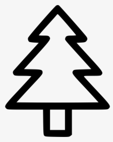 Christmas Tree Fir Newyear Holiday Star - Christmas Tree Outline Png, Transparent Png, Transparent PNG